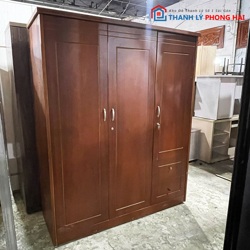 tu-quan-ao-cu-go-tu-nhien-1m6-1 Tủ Quần Áo Cũ Gỗ Tự Nhiên 1m6
