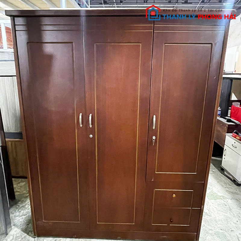 tu-quan-ao-cu-go-tu-nhien-1m6-3 Tủ Quần Áo Cũ Gỗ Tự Nhiên 1m6