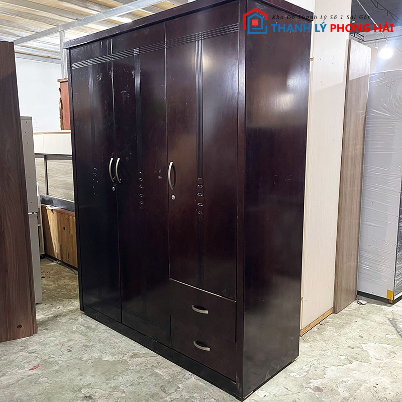 tu-quan-ao-go-mdf-1m6-cu-2 Tủ Quần Áo Gỗ MDF 1m6 Cũ