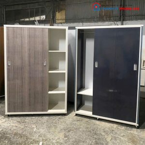 Tủ Quần Áo Nhựa Cửa Lùa 1m24 Mới 99%