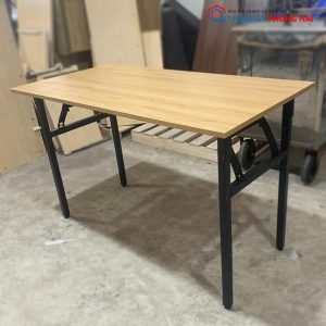 Bàn Làm Việc Chân Gấp Gọn Mặt Gỗ 1m2 Cũ
