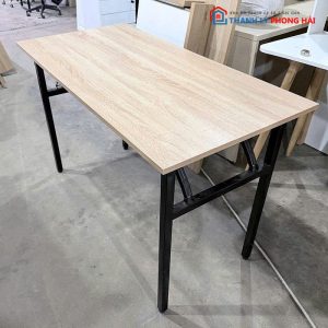 Bàn Làm Việc Chân Gấp Gọn Mặt Gỗ 1m2 Cũ