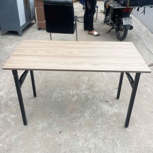 Bàn Làm Việc Chân Gấp Gọn Mặt Gỗ 1m2 Cũ