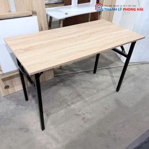 Bàn Làm Việc Chân Gấp Gọn Mặt Gỗ 1m2 Cũ