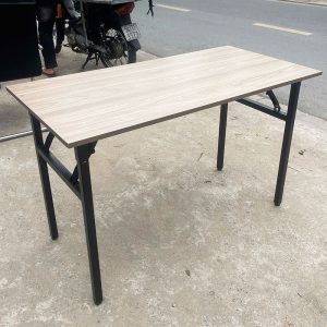 Bàn Làm Việc Chân Gấp Gọn Mặt Gỗ 1m2 Cũ