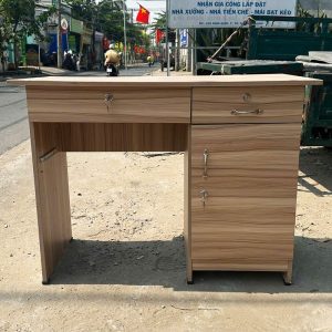 Bàn Làm Việc Kèm Tủ Hồ Sơ 1m Cũ