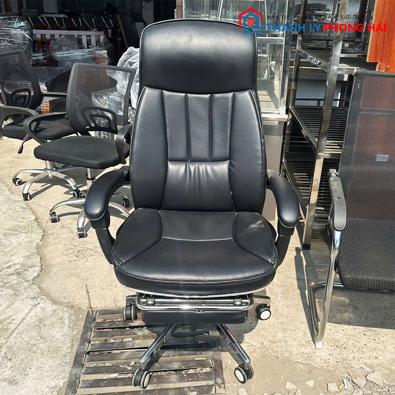 ghe-giam-doc-boc-da-co-ke-gac-chan-cu-2 Ghế Giám Đốc Bọc Da Có Kệ Gác Chân Cũ