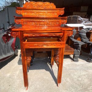 Thanh Lý Kệ Thờ 1m07 Gỗ Tràm 3 Tầng Mới 99%