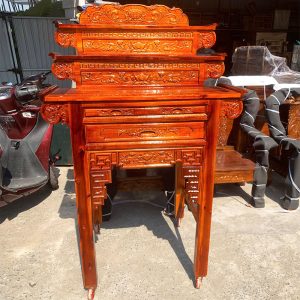 Thanh Lý Kệ Thờ 1m07 Gỗ Tràm 3 Tầng Mới 99%