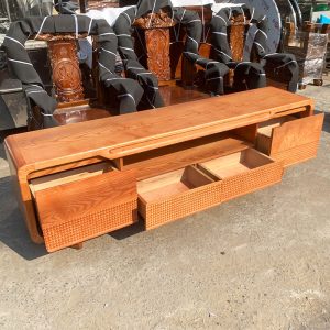 Kệ Tivi Gỗ Tự Nhiên Kiểu Hiện Đại 2m Mới 99%