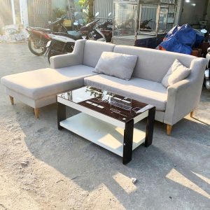 Sofa Góc Vải Kèm Bàn 2m25 Cũ