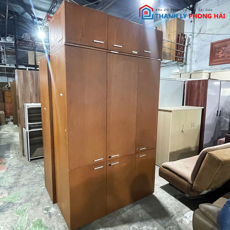 tu-quan-ao-go-kich-tran-1m3-cu-2 Tủ Quần Áo Gỗ Kịch Trần 1m3 Cũ