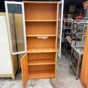 Tủ Trưng Bày Cửa Kính Gỗ MDF 80cm Cũ