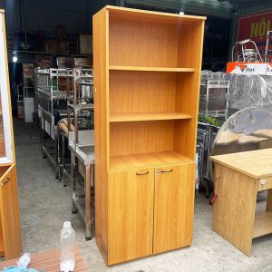 Tủ Trưng Bày Gỗ MDF 3 Tầng Kèm Tủ Dưới 80cm Cũ