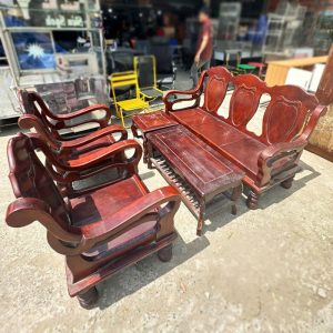 Bộ Salon Thùng Gỗ Tự Nhiên 1m6 Cũ