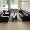 Bộ Sofa Da 1m9 Cũ Tay Ốp Gỗ