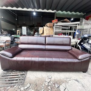 Bộ Sofa Da Nâu 2m Kèm Bàn Cũ