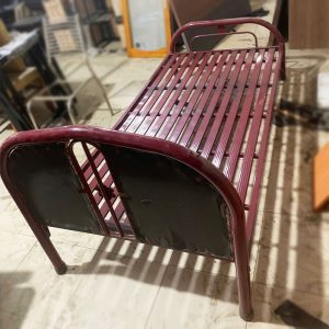 Giường Sắt 1m Bọc Nệm Đầu Giường Cũ
