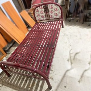 Giường Sắt 1m Bọc Nệm Đầu Giường Cũ