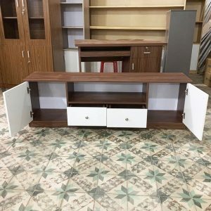 Kệ Tivi Gỗ MDF 1m6 Nhiều Ngăn Mới 99%