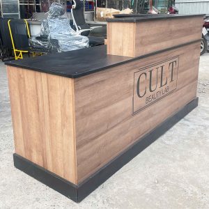 Quầy Lễ Tân Gỗ MDF 2m Góc L Nhiều Ngăn Cũ