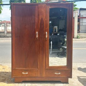 Tủ Quần Áo Gỗ Tự Nhiên 1m5 Cũ