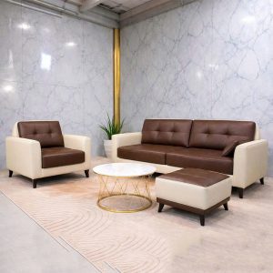 Bộ Sofa Bọc Da 3 Món Mới 99% (Nhiều Màu)