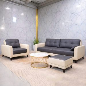 Bộ Sofa Bọc Da 3 Món Mới 99% (Nhiều Màu)