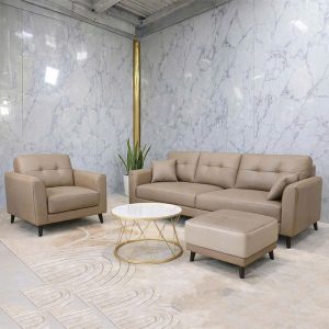 Bộ Sofa Bọc Da 3 Món Mới 99% (Nhiều Màu)
