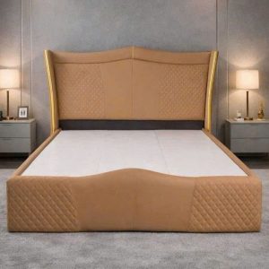 Giường Ngủ Bọc Da Kiểu Hoàng Gia Mới 99%