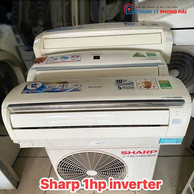 may-lanh-sharp-inverter-1hp-1-5hp-cu Máy Lạnh Sharp Inverter 1HP - 1.5HP Cũ