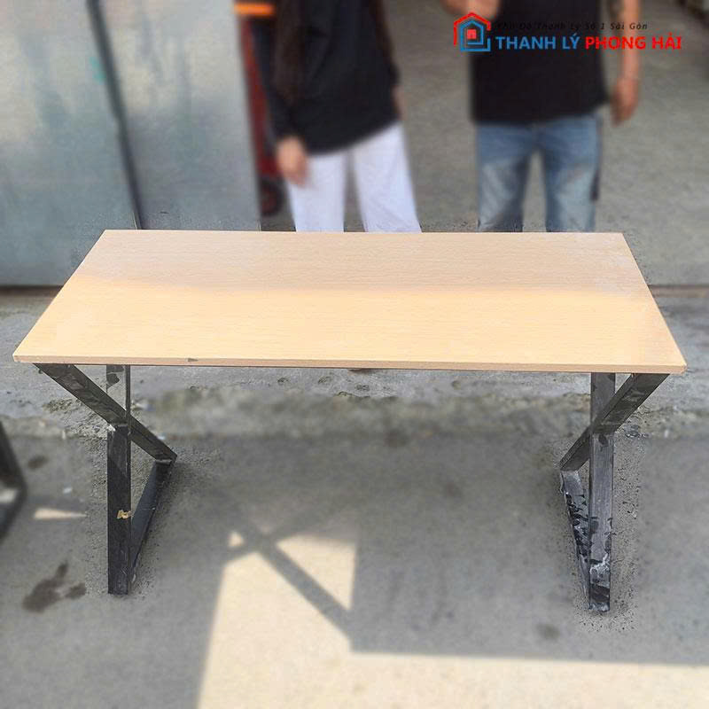 ban-chan-chu-x-1m-mat-go-mdf-cu-2-1 Bàn Chân Chữ X 1m Mặt Gỗ MDF Cũ (Nhiều Size)