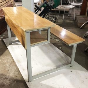 Bàn Ghế Học Sinh Mặt Gỗ Cao Su Cũ