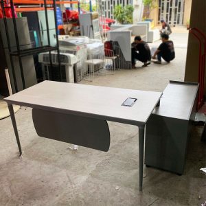 Bàn Giám Đốc 1m6 Góc L Cũ Kèm Tủ Phụ
