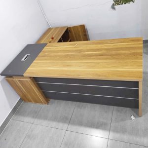 Bàn Giám Đốc 2m Góc L Cũ Kèm Tủ Phụ