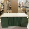 Bàn Giám Đốc Gỗ MDF 1m6 Màu Xanh Rêu Mới 99%