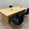 Bàn Họp Gỗ MDF 2m4 Rộng Rãi Cũ