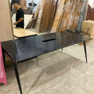 Bàn Họp Mặt Gỗ Màu Đen 2m Cũ