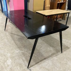 Bàn Họp Mặt Gỗ Màu Đen 2m Cũ