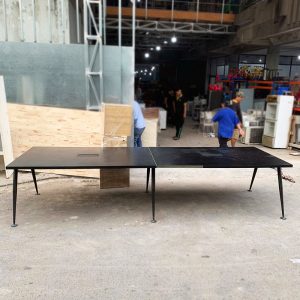 Bàn Họp Mặt Gỗ Màu Đen 2m Cũ