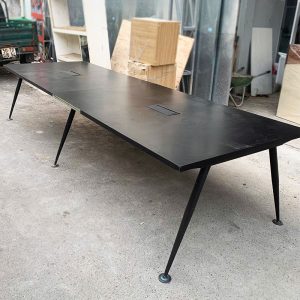 Bàn Họp Mặt Gỗ Màu Đen 2m Cũ