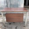 Bàn Làm Việc 1m Mặt Gỗ Chân Sắt Kèm Bửng Cũ
