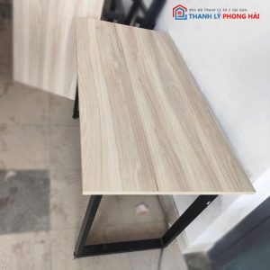 Bàn Làm Việc 1m2 Chân Sắt Mặt Gỗ Trắng Cũ (Nhiều Màu)