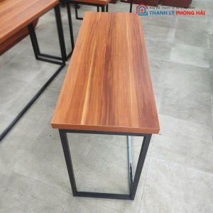 Bàn Làm Việc 1m2 Chân Sắt Mặt Gỗ Trắng Cũ (Nhiều Màu)