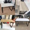 Bàn Làm Việc 1m2 Chân Sắt Mặt Gỗ Trắng Cũ (Nhiều Màu)