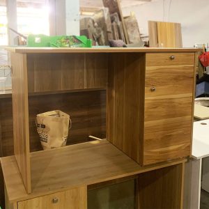 Bàn Làm Việc Gỗ MDF Cũ Kèm Hộc Tủ Cũ