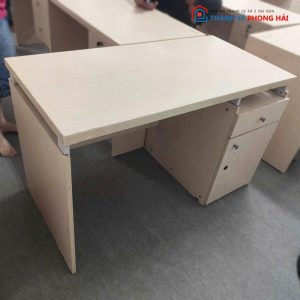 Bàn Làm Việc Gỗ MDF Màu Trắng Cũ