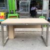 Bàn Làm Việc Kèm Bửng Khung Inox 1m4 Cũ