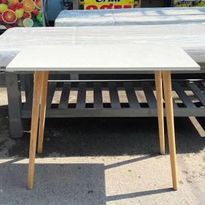 Bàn Làm Việc Mặt Gỗ Chân Gỗ Cũ