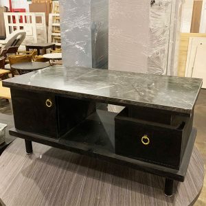Bàn Sofa Đen 1m Cũ Có 2 Hộc